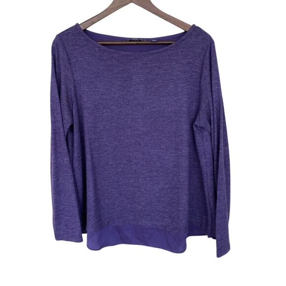 2 Lands' End Long Sleeve Boatneck Tops - Large Petite - Picture 3 of 7